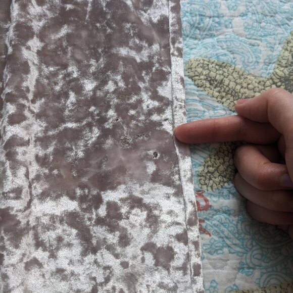 Crushed velvet jogging pants - Picture 2 of 7